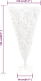 vidaXL - Kunstkerstboom - met - standaard - omgekeerd - 210 - cm - wit
