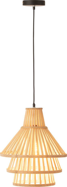 J-Line hanglamp Lagen - bamboe - naturel - medium