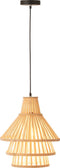 J-Line hanglamp Lagen - bamboe - naturel - medium