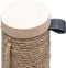 Designed by Lotte Zavi - Krabpaal - Rubberhout met jute en sisal - Bruin - 39,5x39,5x62 cm