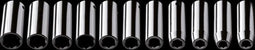 "Neo Tools Krachtdoppenset 11dlg 1/2"" Aansluitinig 10-24mm Lang CrV Staal"