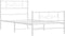 vidaXL - Bedframe - met - hoofd- - en - voeteneinde - metaal - wit - 80x200 - cm