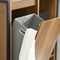 SoBuy BZR65-PF - Smalle Badkamer Opbergkast - Vrijstaand met Uitneembare Wasmand - Bruin - 60x30x90 cm