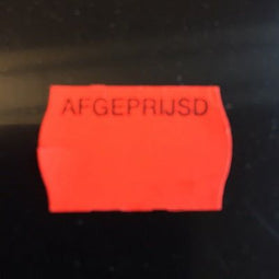 Klika - Etiket 2516 fl.rood perm AFGEPRIJSD - 2 stuks