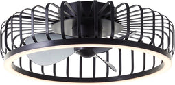 Brilliant Capo - Plafondventilator - LED 36W - Dimbaar - Ø 48 cm - CCT 2700K-6500K - Zwart