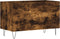 vidaXL - Platenkast - 74,5x38x48 - cm - bewerkt - hout - gerookt - eikenkleurig