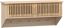 vidaXL - Wandkast - met - haken - 80x24x35,5 - cm - bewerkt - hout