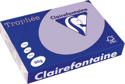 Clairefontaine Trophée gekleurd papier, A4, 80 g, 500 vel, lila