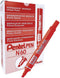 Viltstift pentel n60 schuin 1.2-6mm rood - 12 stuks