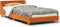 vidaXL - Bedframe - zonder - matras - massief - grenenhout - wasbruin - 90x190 - cm