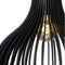 Atmooz - Hanglamp Miguel - E27 - Woonkamer / Slaapkamer / Eetkamer - Plafondlamp - Zwarte kleur - Hout - Hoogte : 55cm