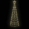 LED Kerstboom met 390 LED met grondpennen Warmwit 250 cm IJzer