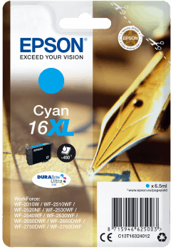 Epson Workforce - Inktcartridge 16XL - DURABrite Ultra - Cyaan