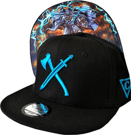 Capiche® Snapback Pet Heren – Teutonic Order – Zwart – Verstelbaar met Druksluiting – Sportcap – Baseball Cap – Mannen Cap – Warrior Pet
