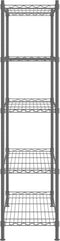 vidaXL Opbergrek 5-laags 250 kg 90x35x180 cm zwart
