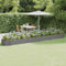 vidaXL - Plantenbak - 544x100x36 - cm - gepoedercoat - staal - grijs