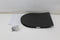 Tiger Tune - WC bril D-vorm - Softclose - Easy clean - Duroplast - Zwart / RVS geborsteld