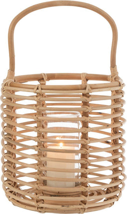 J-Line lantaarn Ellen - rotan - naturel