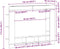 vidaXL - TV-kast - Muurbevestigd - Zwart - Eiken - 152x22x113 - cm