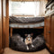 District 70 FUZZ Donut Hondenmand - Donutvormig - Warm en comfortabel - Donker Grijs - Maat L Ø 80 cm