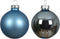 Kerstbal glas d5 cm ijsblauw 12st