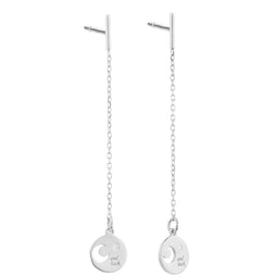 Oorbellen Dames Secrecy E8244CDAWA900 Sterling zilver 4 cm