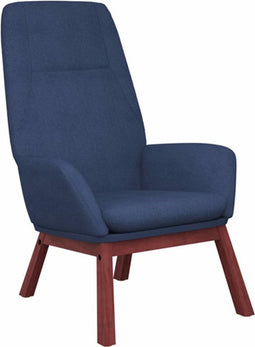 vidaXL Relaxstoel stof blauw