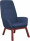vidaXL Relaxstoel stof blauw