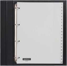 Tabbladen Quantore 4 Gaats 1 20 Genummerd Grijs Pp