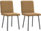 vidaXL - Eetkamerstoelen - 2 - st - fluweel - bruin