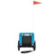 Hondenfietstrailer oxford stof en ijzer blauw en zwart