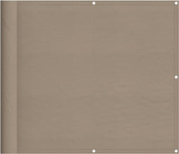 vidaXL - Balkonscherm - 90x1000 - cm - 100% - oxford - polyester - taupe
