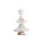 Kerstboom DKD Home Decor Gouden Wit Rotan (32 x 10 x 56 cm) (2 Stuks)
