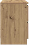 vidaXL - Tv-meubel - 60x35x54 - cm - bewerkt - hout - artisanaal - eikenkleur