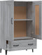 vidaXL - Hoge - kast - 70x31x115 - cm - bewerkt - hout - grijs - sonoma - eikenkleurig