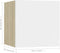 vidaXL - Tv-wandmeubelen - 2 - st - 30,5x30x30 - cm - wit - en - sonoma - eikenkleurig