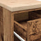 vidaXL - Garagekast - 30x51x85 - cm - massief - grenenhout - oud - hout