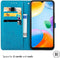 iMoshion Hoesje Geschikt voor Google Pixel 6a Hoesje Met Pasjeshouder - iMoshion Mandala Bookcase - Turquoise