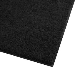 tectake® Soft Zone - Vloerkleed - Onderhoudsvriendelijk - Antislip - Zwart - 140 x 200 cm
