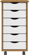 vidaXL - Ladekast - MOSS - verrijdbaar - massief - grenenhout - honingbruin