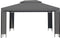 vidaXL - Prieel - met - LED-lichtslinger - 3x4 - m - antracietkleurig