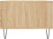 vidaXL - Salontafel - 90x50x36,5 - cm - bewerkt - hout - sonoma - eikenkleurig