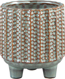 PTMD Patli Ronde Bloempot - H15,5 x Ø14 cm - Keramiek - Groen