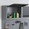 vidaXL - Wandgemonteerde - Gereedschapskast - met - Gasliftdeur - - - Zwart - - - 50 - x - 25 - x - 35 - cm