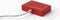 Lexon Flip Classic ON OFF omkeerbare oplaadbare Wekker - Rood