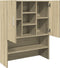 vidaXL - Wasmachinekast - 70,5x24x90 - cm - sonoma - eikenkleurig