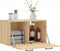 vidaXL - Wandkast - 60x36,5x35 - cm - bewerkt - hout - sonoma - eikenkleurig