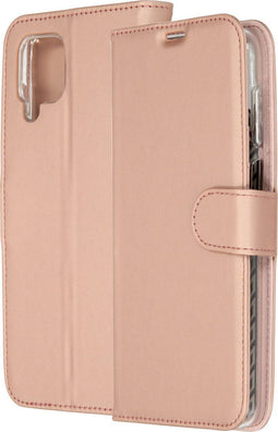 Accezz Samsung Galaxy A12 - Wallet Softcase Bookcase - 3 pashouders - Rosé Goud