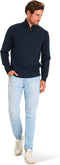 Mario Russo Skipper - Heren Trui - Half Zip - Navy - XXL
