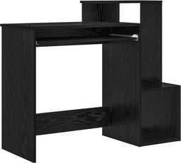 vidaXL - Bureau - Zwart - Eiken - 106x40x88,5 - cm - Geengineerd - Hout